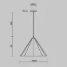 Подвесной светильник Акустический фетр / Felt Acoustic (Черный) FR5479PL-01GR - фото 8