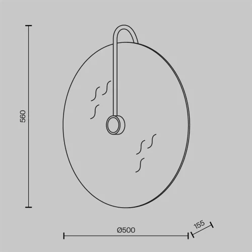 Настенный светильник (бра) Mare G9x3 (Хром) - фото 9
