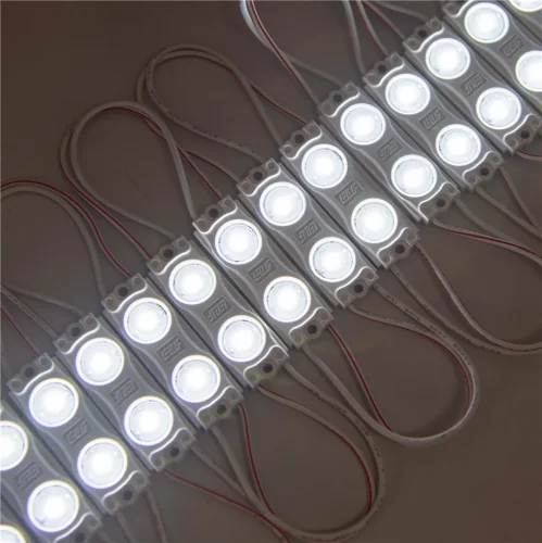 Модуль светодиодный ELF 2SMD диод 2835, с линзой, 160гр.,12В, IP 65, STD-2, холодный белый - фото 2