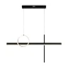 Подвесной светильник FR6101PL-L80B Акробат / Acrobatic 64 Вт LED с пультом ДУ (Черный) FR6101PL-L80B - фото