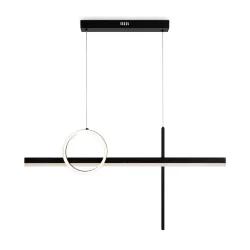 Подвесной светильник FR6101PL-L80B Акробат / Acrobatic 64 Вт LED с пультом ДУ (Черный) FR6101PL-L80B