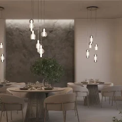 Подвесной светильник Drop 3000К 80Вт (Хром)