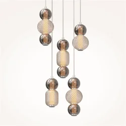 Подвесной светильник Drop 3000К 80Вт (Хром)