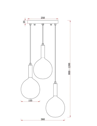 Подвесной светильник FR5269PL-03CH Колебание G9x3 (Бронза) FR5269PL-03CH - фото