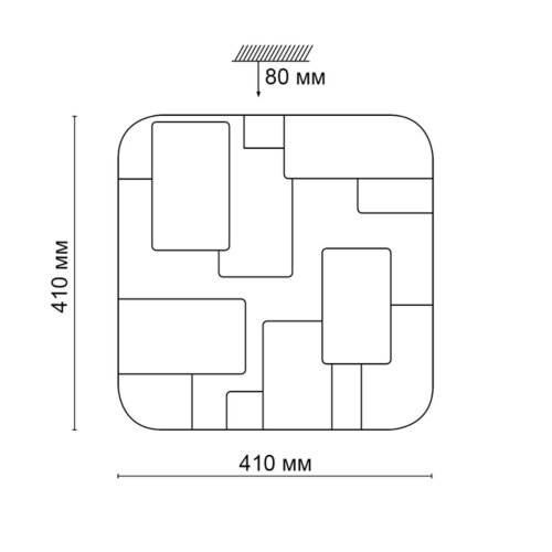 Настенно-потолочный светильник «Sonex» 2085/DL, серия: NORES (накладной). Фото 3.