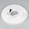 Светодиодная лента герметичная MOONLIGHT-TOP-X320-13x12mm 24V Day4000 (5 W/m, IP67, sauna, 15m, wire x2) (Arlight, Вывод вниз, 3 года) - фото 3