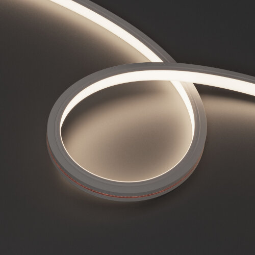 Светодиодная лента герметичная MOONLIGHT-TOP-X320-13x12mm 24V Day4000 (5 W/m, IP67, sauna, 15m, wire x2) (Arlight, Вывод вниз, 3 года) - фото 1