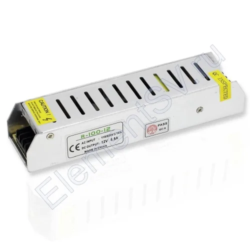 Блок питания E R100-12 12V 100W 8.5A - фото.