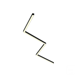 Светильник ЗигЗаг S50 (RAL9005/4x1219mm-135/LT70 — 3K/104W)