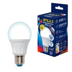 LED-A60 12W-4000K-E27-FR-DIM PLP01WH Лампа светодиодная, диммируемая, Форма А, матовая, Серия Яркая, Белый свет 4000К.