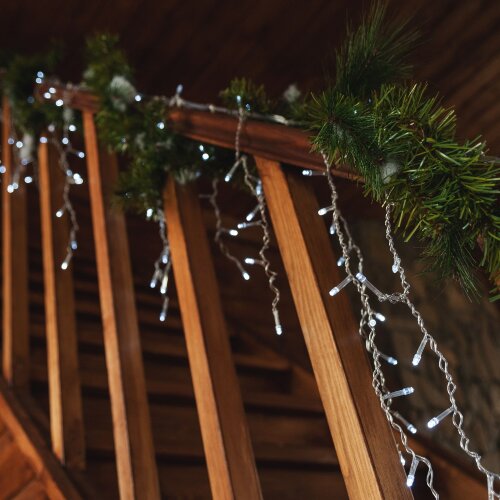 ULD-B3010-200-DTA WHITE IP20 Бахрома светодиодная с контроллером, 200 светодиодов, 3 м, белый, IP20, провод прозрачный - фото 7