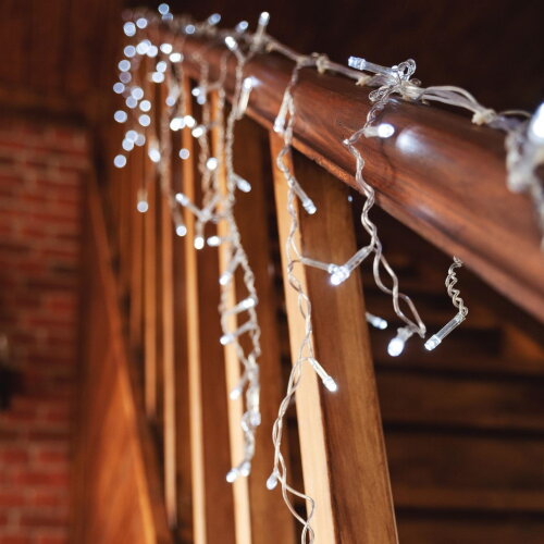 ULD-B3010-200-DTA WHITE IP20 Бахрома светодиодная с контроллером, 200 светодиодов, 3 м, белый, IP20, провод прозрачный - фото 8