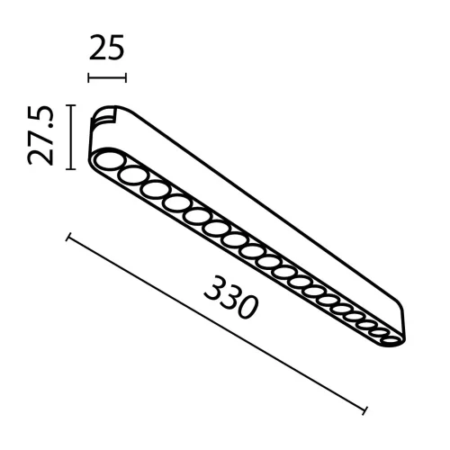Трековый светильник Точки / Points Radity 3000K 16Вт 36° (Черный) TR082-1-18W3K-M-B - фото 2