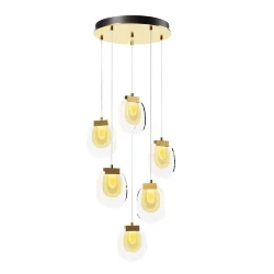 Подвесной светильник Biology 3000К 18Вт (Латунь)