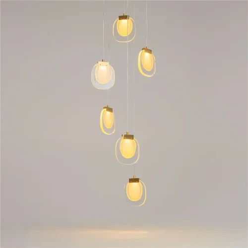 Подвесной светильник Biology 3000К 18Вт (Латунь) - фото 8