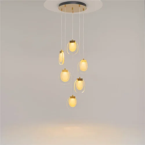 Подвесной светильник Biology 3000К 18Вт (Латунь) - фото 12