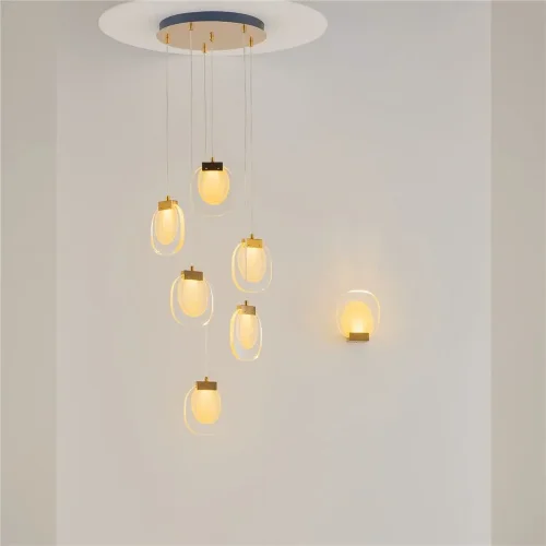 Подвесной светильник Biology 3000К 18Вт (Латунь) - фото 13