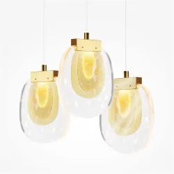 Подвесной светильник Biology 3000К 18Вт (Латунь)