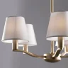Серия Marika выполнена в современном стиле. Арматура золотого цвета сочетается с белыми абажурами из текстиля на ПВХ. Светильники подходят практически для всех современных интерьеров. (Золото) - фото 2
