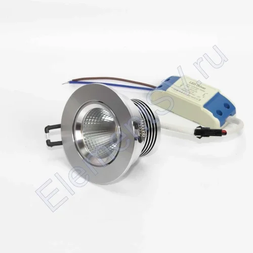 Светодиодный светильник встраиваемый 86 series silver housing BW601 (5W,220V,day white) - фото 4.