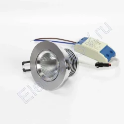 Светодиодный светильник встраиваемый 86 series silver housing BW601 (5W,220V,day white)