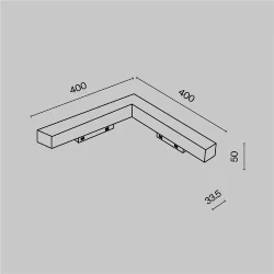 Трековый светильник Базис угловой / Basis Angle Gravity 4000K 24Вт 120° (Белый) TR078-2-24W4K-W