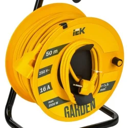 Удлинитель на катушке 1х50м Garden УК50 2P+PE 3х1.5кв.мм IEK GD-KP20-16-01-50