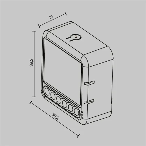 Wi-Fi выключатель двухканальный 300Вт (Белый) - фото 3