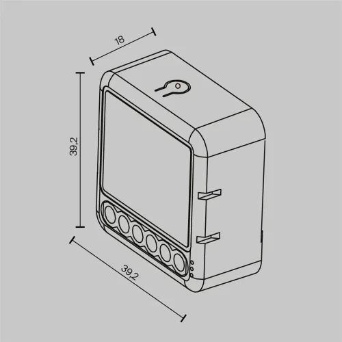Wi-Fi выключатель двухканальный 300Вт (Белый) MS008 - фото 3