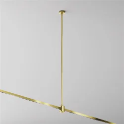 Крепление потолочное Long 760мм с прямым коннектором питания Flarity латунь (Латунь)