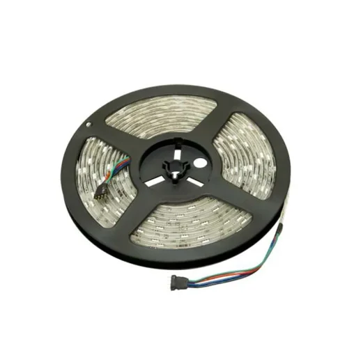 Лента светодиодная PLS 5050/60-12V 14.4Вт/м 3000К тепл. бел. IP20 (уп.5м) JazzWay 1000989 - фото 2