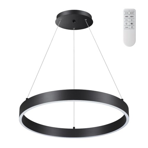 Светильник подвесной диммируемый со сменой цветовой температуры (беспроводной пульт ДУ в комплекте) «Novotech» 358959, серия: ITER. Фото 1.