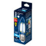LED-C35-13W-4000K-E27-CL PLS02WH Лампа светодиодная, Форма свеча, прозрачная, Серия Sky, Белый свет 4000К. - фото 4