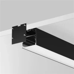 Алюминиевый профиль накладной-подвесной 50x50 (Черный, 3 м), ALM-5050T-B-3M 633009 (Черный)