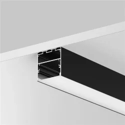 Алюминиевый профиль накладной-подвесной 50x50 (Черный, 3 м), ALM-5050T-B-3M 633009 (Черный)