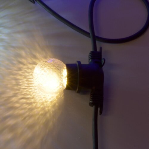 LED-D45-1W-3000K-E27-CL-С PINEAPPLE Лампа декоративная светодиодная, Форма Ананас, прозрачная, Теплый белый свет 3000K, Картон, ТМ Volpe - фото 3