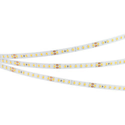 Светодиодная лента RT-A128-8mm 24V Warm2700 (10 W/m, IP20, 5m) (Arlight, высок.эфф.150 лм/Вт)