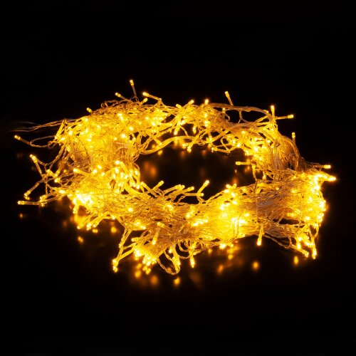 Светодиодная гирлянда занавес теплый белый 2*3м IP20 - Фото 3