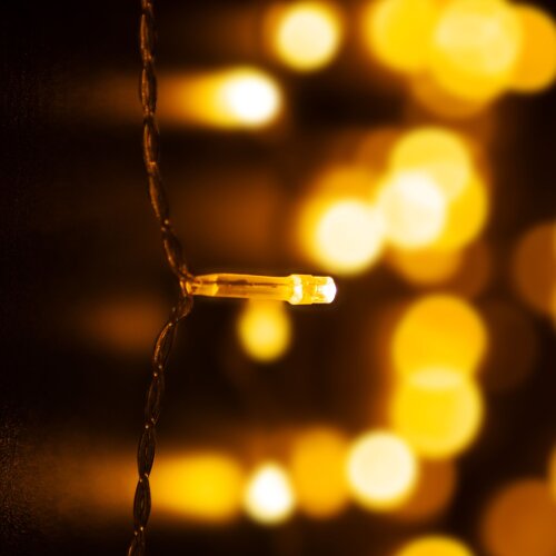 Светодиодная гирлянда занавес теплый белый 2*3м IP20 - Фото 5