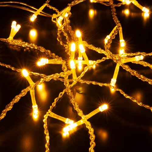 Светодиодная гирлянда занавес теплый белый 2*3м IP20 - Фото 6