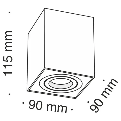 Потолочный светильник Alfa 1x50Вт GU10 (Серебро) - фото 4