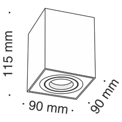 Потолочный светильник Alfa 1x50Вт GU10 (Серебро)