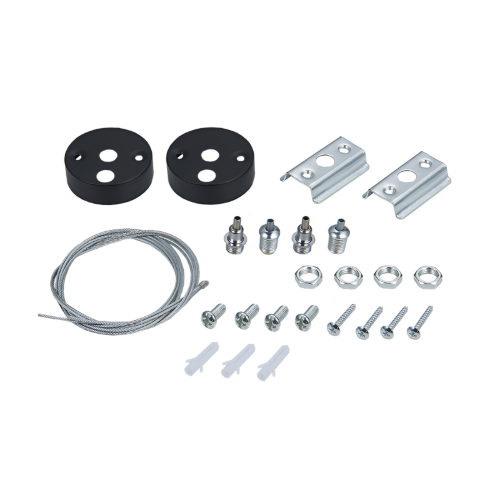 Комплект SRB2-BL 2м для подвесного монтажа шинопровода RB черный IN HOME - Фото