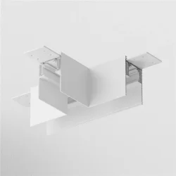 Коннектор Т-образный Gravity накладной белый (Белый)