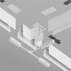 Коннектор Т-образный Gravity накладной белый (Белый)