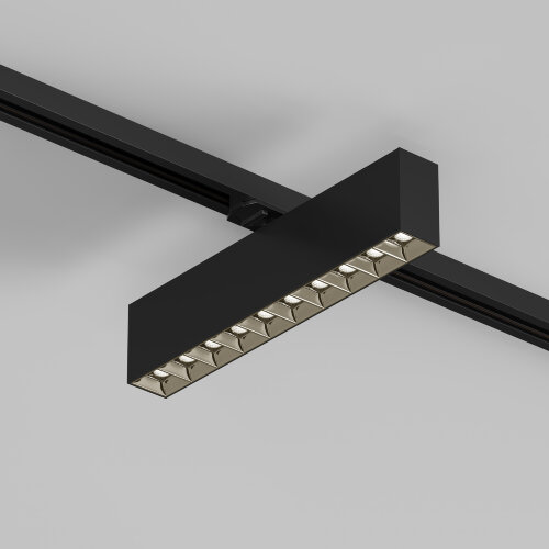 DK6434-BK Поворотный однофазный трековый светильник EDDER со светодиодом L273mm 220V 20W 30° 3000K IP20 черный алюминий. Фото 3