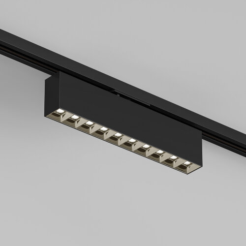 DK6434-BK Поворотный однофазный трековый светильник EDDER со светодиодом L273mm 220V 20W 30° 3000K IP20 черный алюминий.