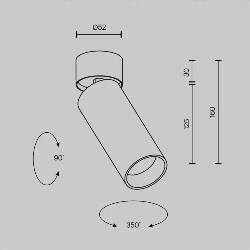 Потолочный светильник Фокус / FOCUS LED 12 Вт 4000 К 9° (Черный) C055CL-L12W4K-SS-B - фото 9