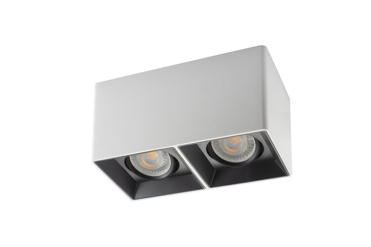 DK3035-WB Светильник накладной IP 20, 10 Вт, GU5.3, LED, белый/черный, пластик. Фото 2