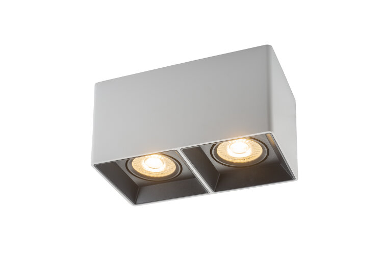 DK3035-WB Светильник накладной IP 20, 10 Вт, GU5.3, LED, белый/черный, пластик. Фото 3